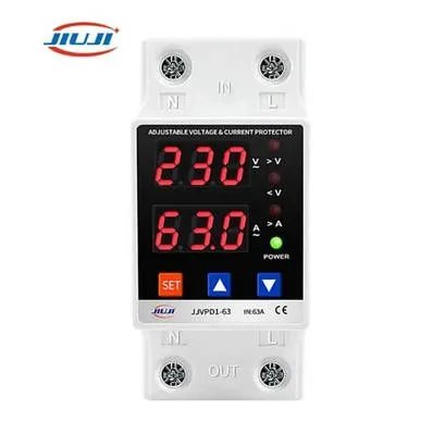 Однофазное реле напряжения и тока с дисплеем 40A JJVPD1-40F