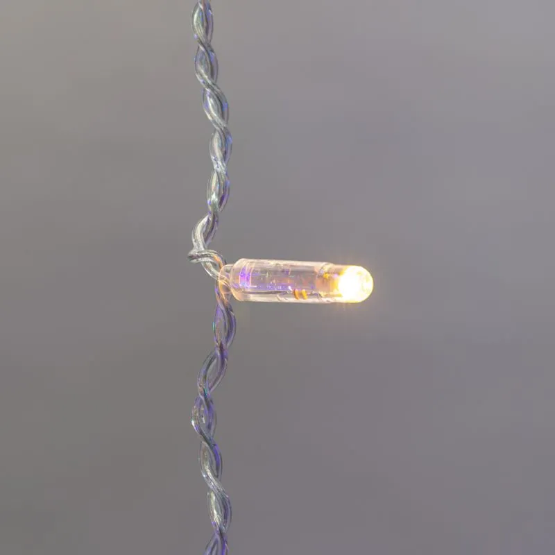 Гирлянда светодиодная Занавес 2х3м 448 LED МУЛЬТИКОЛОР прозрачный ПВХ IP65 постоянное свечение 230В нужен блок 303-500-1 NEON-NIGHT - Фото 3