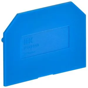 Заглушка для колодки клеммной CTS 6/10мм2 синяя IEK YCT10-00-K07-006-ZGL