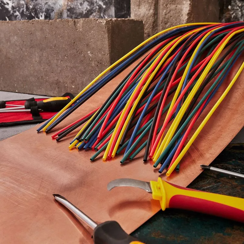 Набор термоусаживаемых трубок ТУТ нг 3,5/1,75мм, пять цветов, упаковка 50 шт. по 1м REXANT - Фото 2