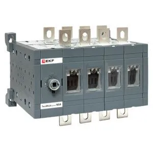 Рубильник 160A 4P реверсивный без рукоятки управления TwinBlock EKF tb-s-160-4p-rev