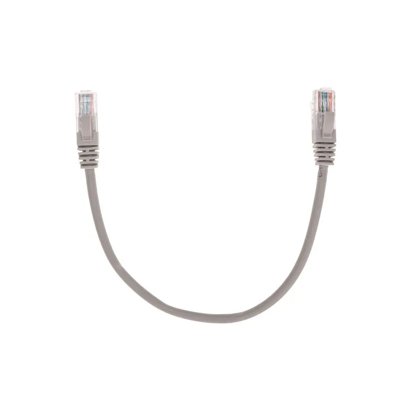 Патч-корд U/UTP, CAT 5e, RJ45-RJ45, 26AWG, LSZH, серый, 0,3м REXANT