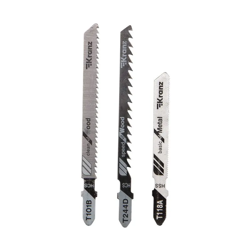 Набор полотен для электролобзика № 2 T101B/T118A/T244D (3 шт./уп.) Kranz KR-92-0320
