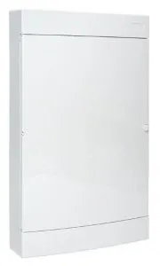 Щит комбинированный "Unix" прозрачная дверь (2х18 (36) модулей + 1 монтажная плата) 4 габарит 651x396x112 IP40 ux-2x18+1m-n