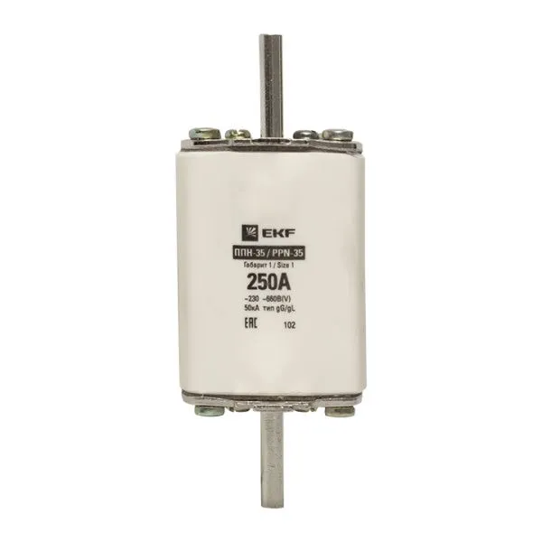 Плавкая вставка ППН-35 250/250А габарит 1 EKF - Фото 6