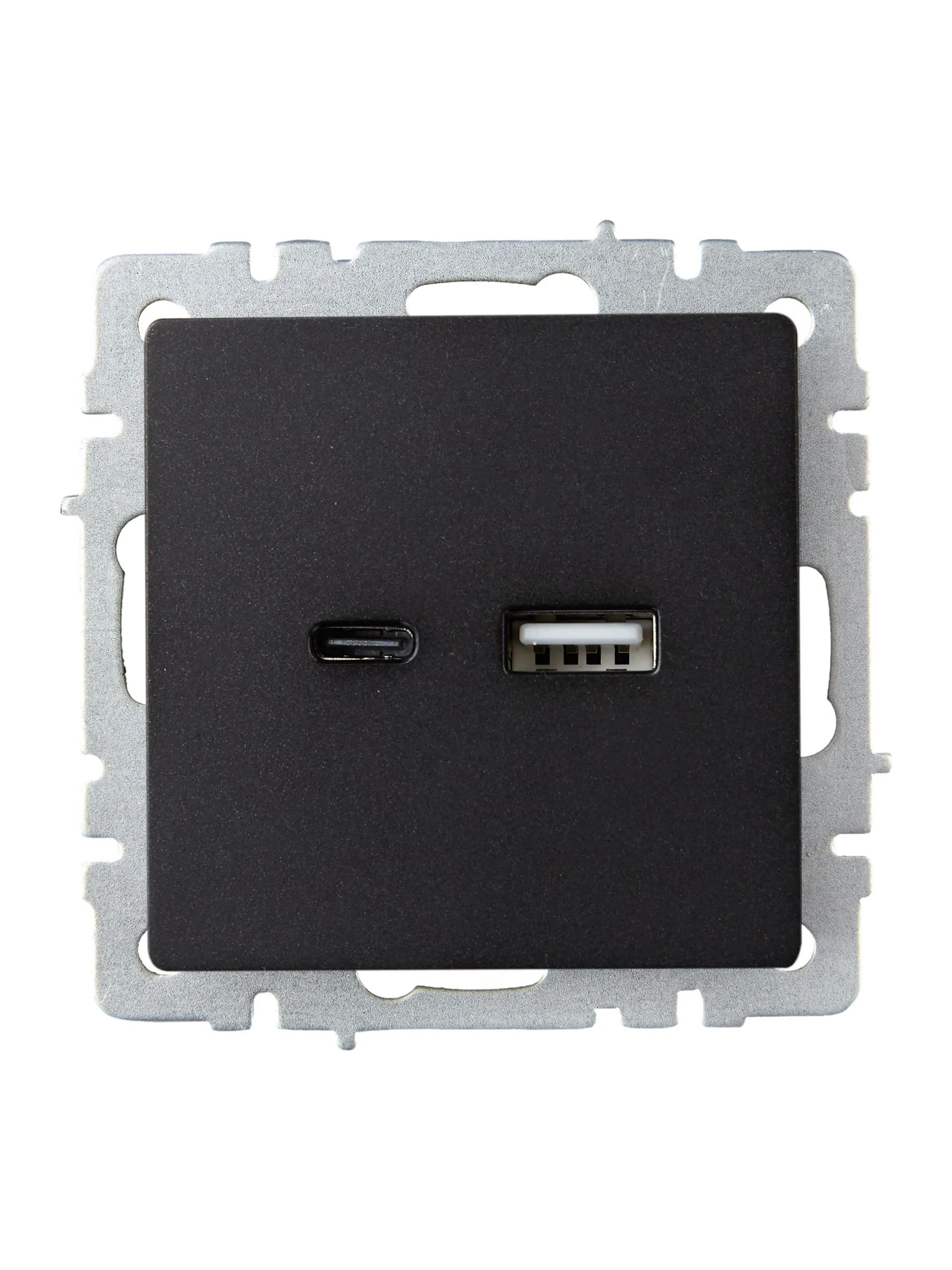 BRITE Розетка USB A+C 18Вт РЮ11-1-БрЧ черный IEK - Фото 3