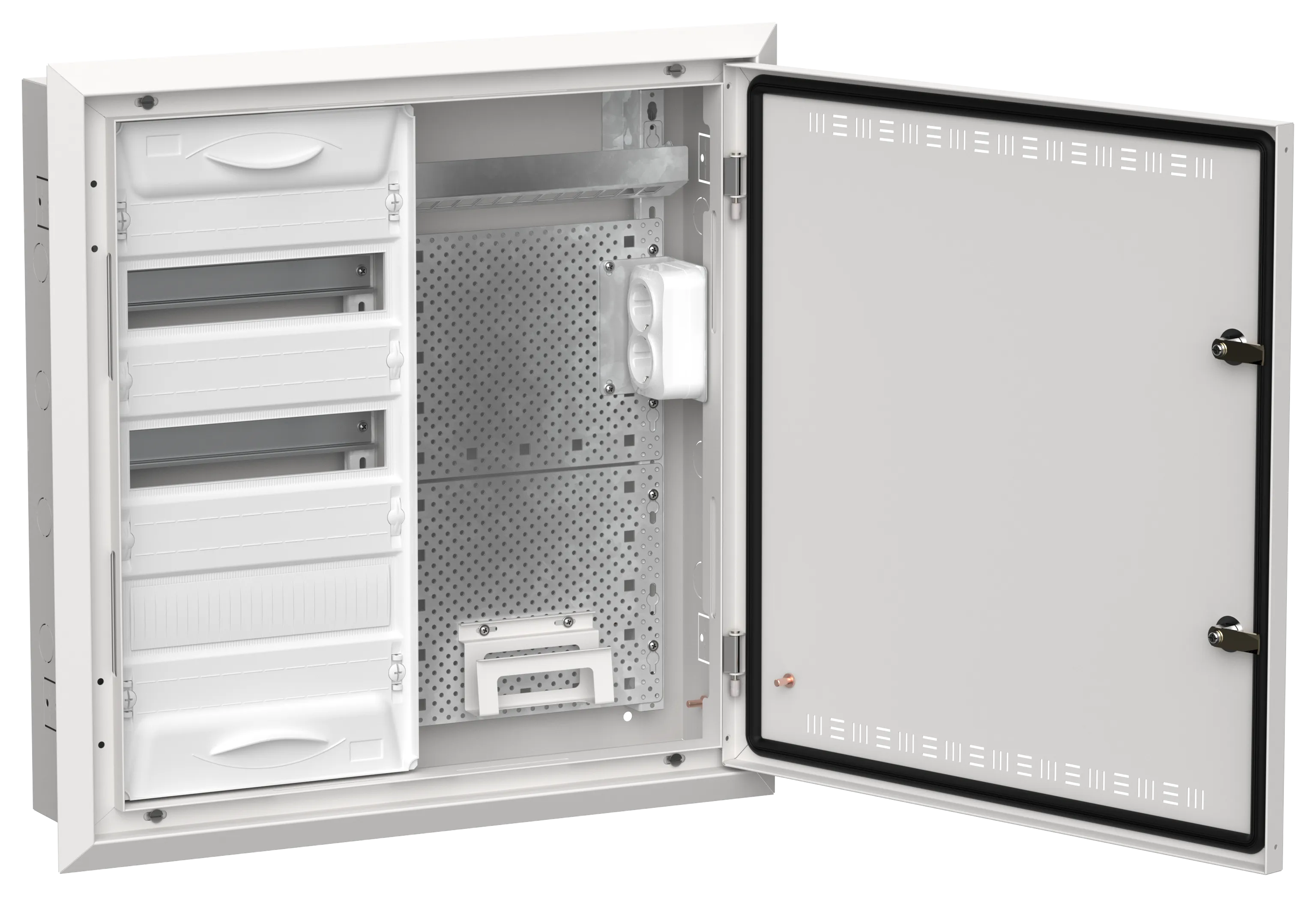 TITAN 5 Корпус комбинированный ЩРв-36 (2х36) 630х625х130мм IP30 белый IEK TI5-51-V-2X036-30