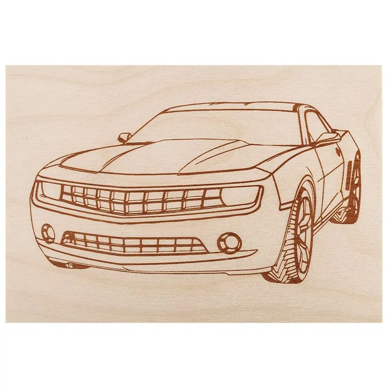 Доски для выжигания «Набор №2» (воин, динозавр, собака, машина, без рисунка), 148х210мм (А5), 5 шт., пакет REXANT - Фото 4