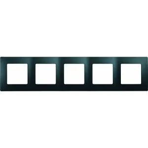 ETIKA Рамка 5-местная антрацит 672585