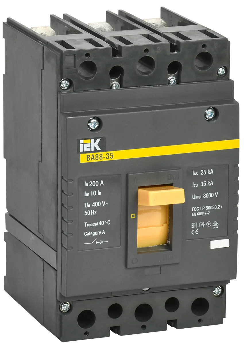 Выключатель автоматический ВА88-35 3Р 200А 35кА IEK