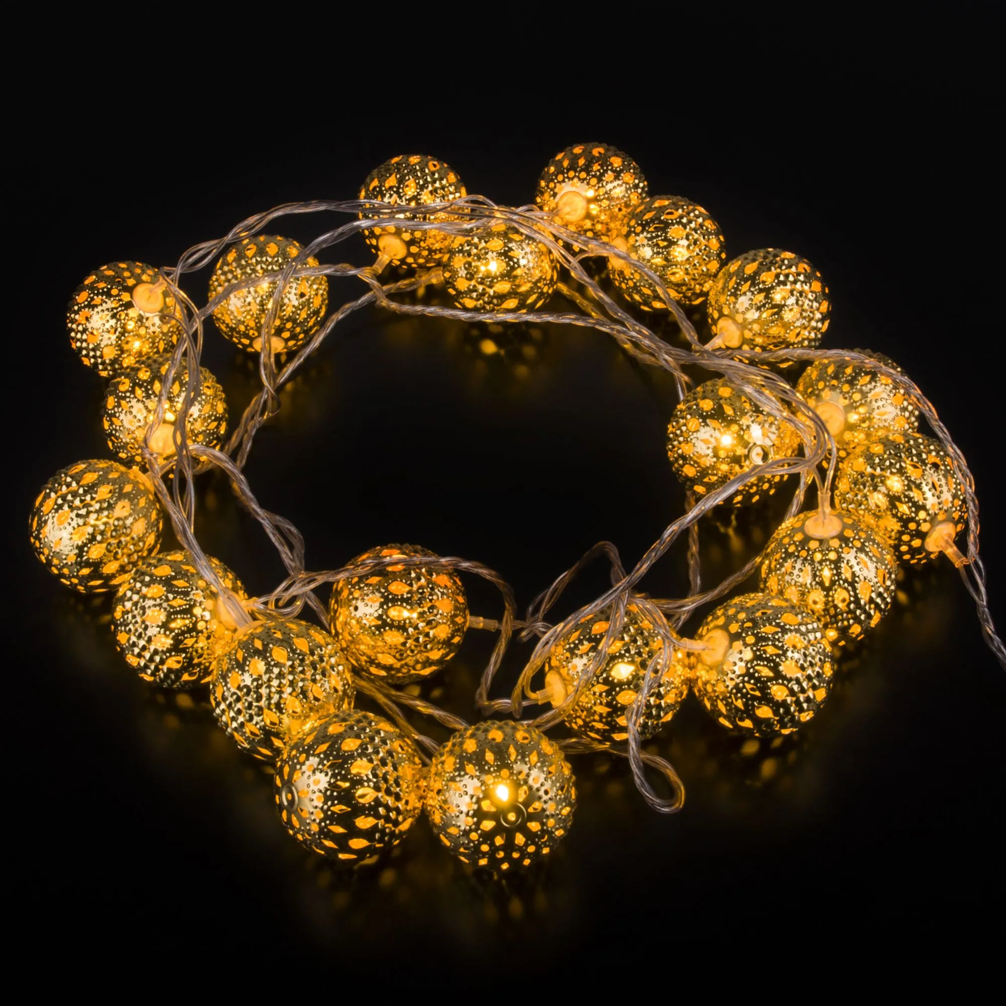 Гирлянда нить  золото/теплый белый с эффектом мерцания 2,8м IP20 400-003 Elektrostandard Eurosvet - Фото 3