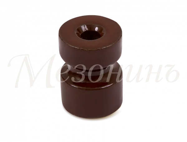 Изолятор CILINDRO, цвет - коричневый, ТМ "МезонинЪ", 20 (шт/уп) GE90025-04
