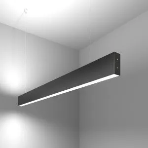 Светильник светодиодный линейный подвесной двусторонний 103см 40Вт 6500К черная шагрень 101-200-40-1 a042944