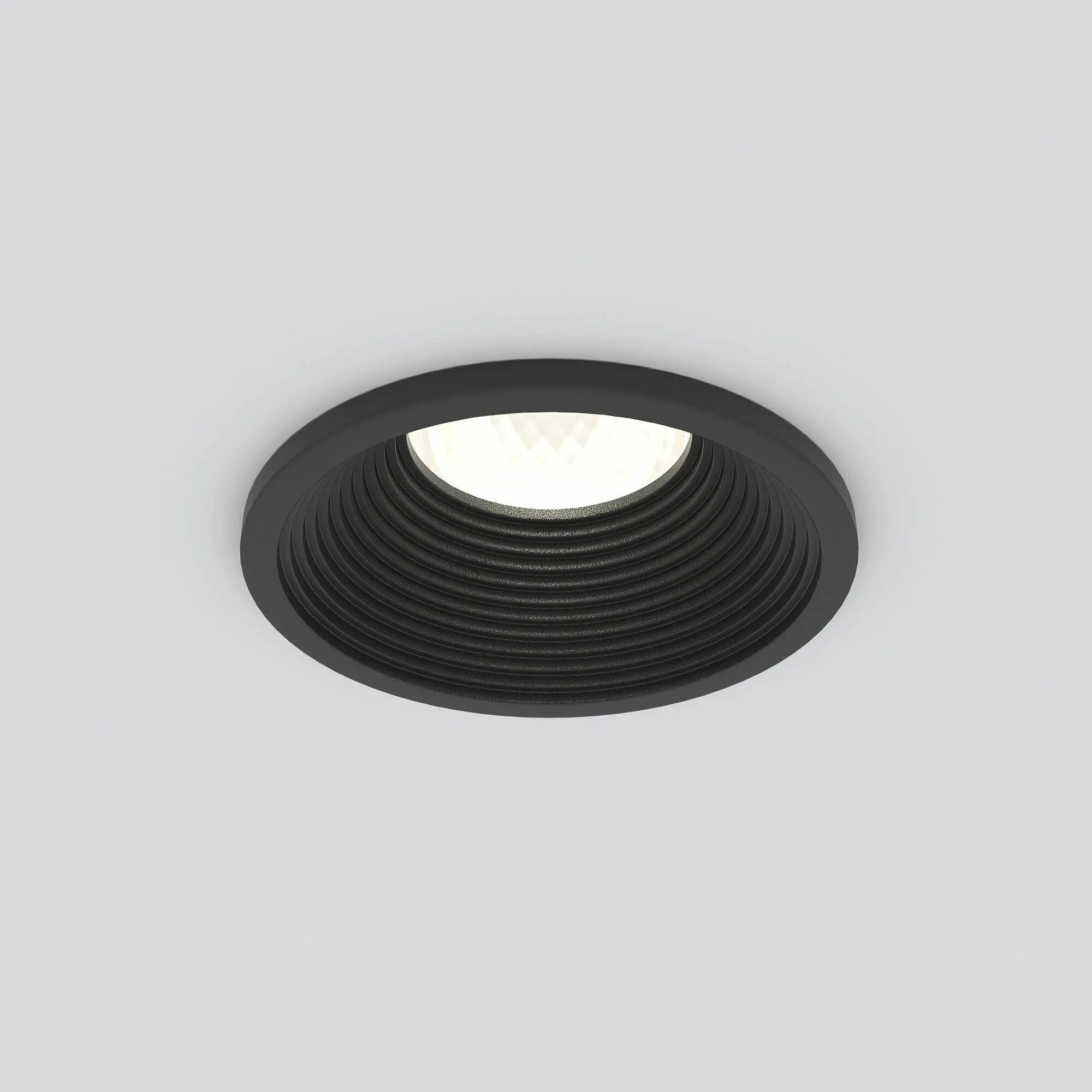 Светильник светодиодный встраиваемый черный 25028/LED Elektrostandard