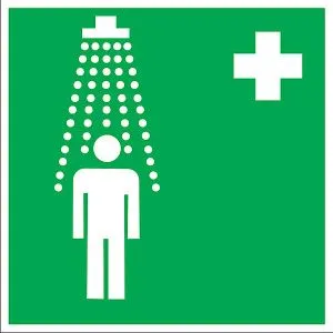 Знак наклейка EC03 "Пункт приема гигиенических процедур (душевые)" (200x200) EKF an-ec-03