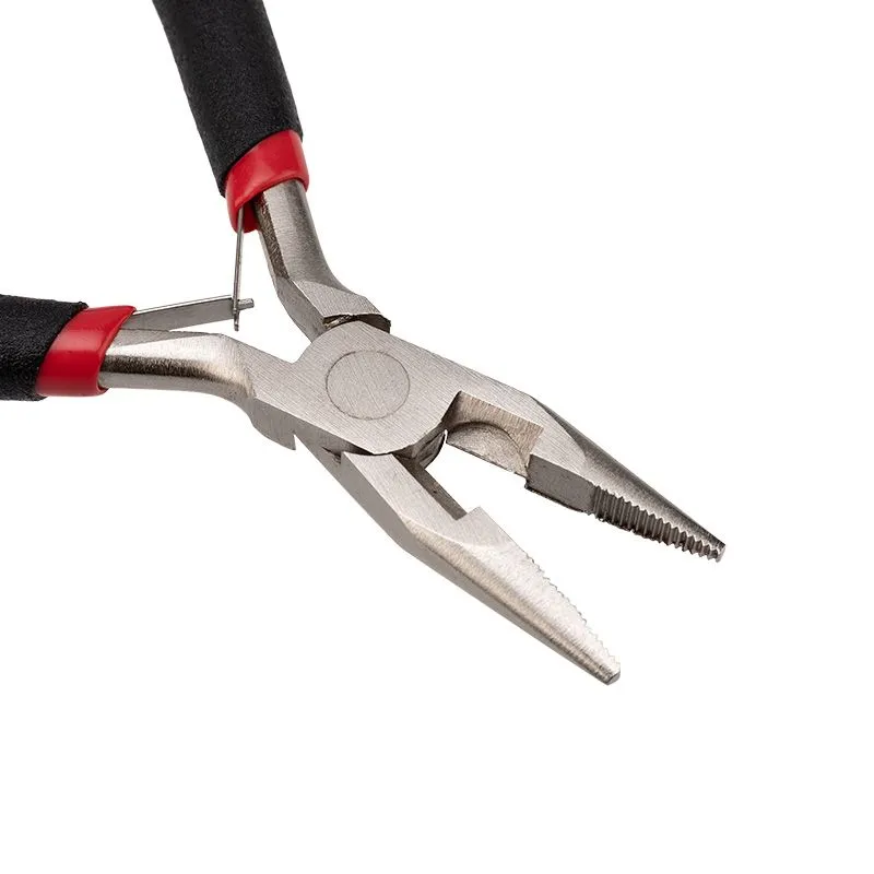 Тонкогубцы мини 120мм никелированные, авторазжим, обливные рукоятки REXANT - Фото 4