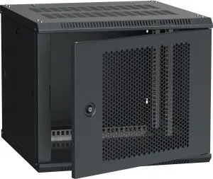 ITK Шкаф настенный LINEA W 6U 600х600мм дверь перфорированная RAL 9005 LWR5-06U66-PF