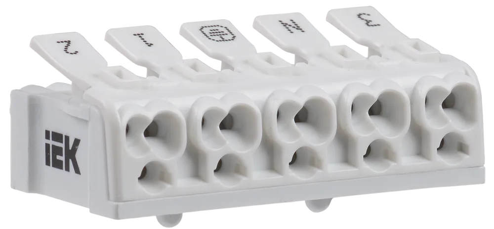 Клемма пружинная соединительная КСПн5-3L+N+PE IEK
