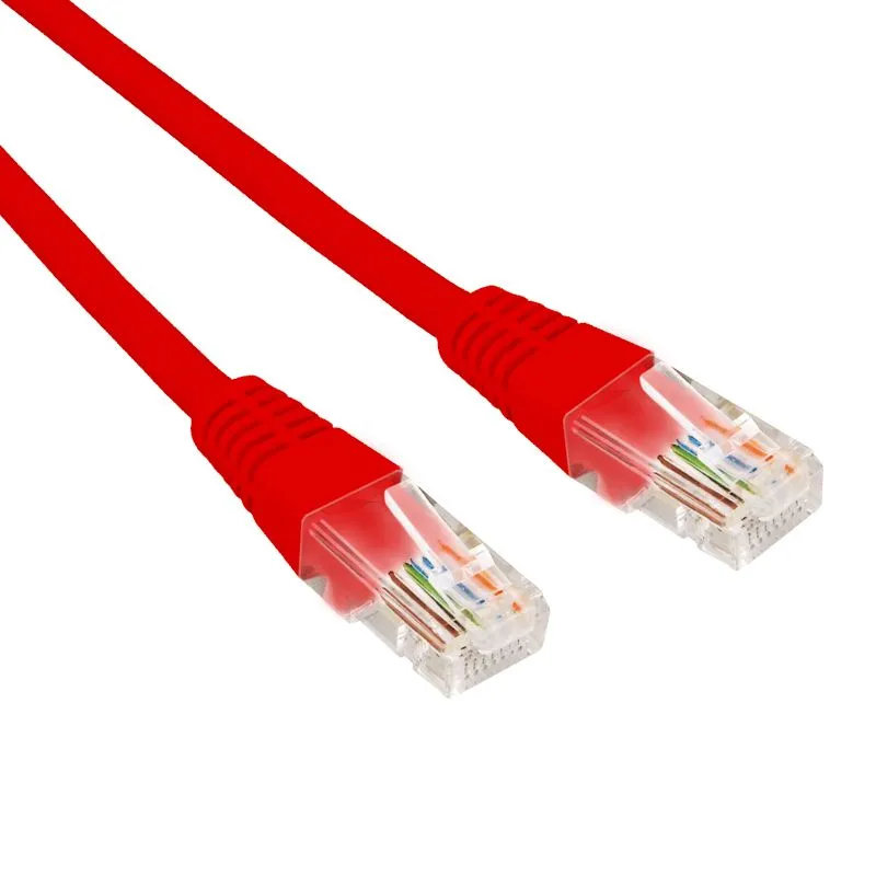 Патч-корд U/UTP, CAT 6, RJ45-RJ45, 26AWG, LSZH, красный, 0,3м REXANT 02-0293-03