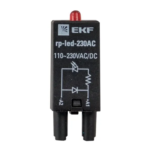Модуль светодиодный 230 VAC для промежуточных реле RP EKF - Фото 7