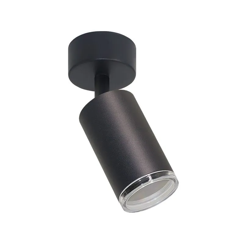 Накладной светильник WOLTA WSL-GU10/S14B AQUA под лампу GU10 IP44 Чёрный матовый φ55*165*55mm WSL-GU10/S14B