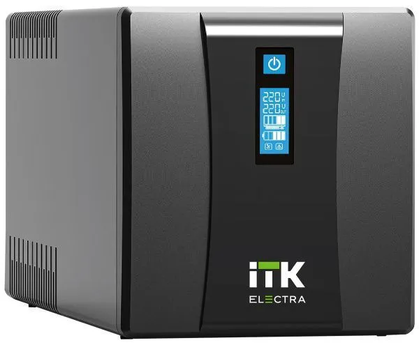 ITK ELECTRA ET ИБП однофазный линейно-интерактивный 1200ВА/720Вт 4хSchuko LCD дисплей АКБ 2х7AH USB