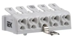 Клемма пружинная соединительная КСПнз5-3L+N+PE IEK