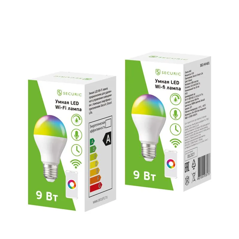 Умная светодиодная Wi-Fi лампа SECURIC - Фото 4