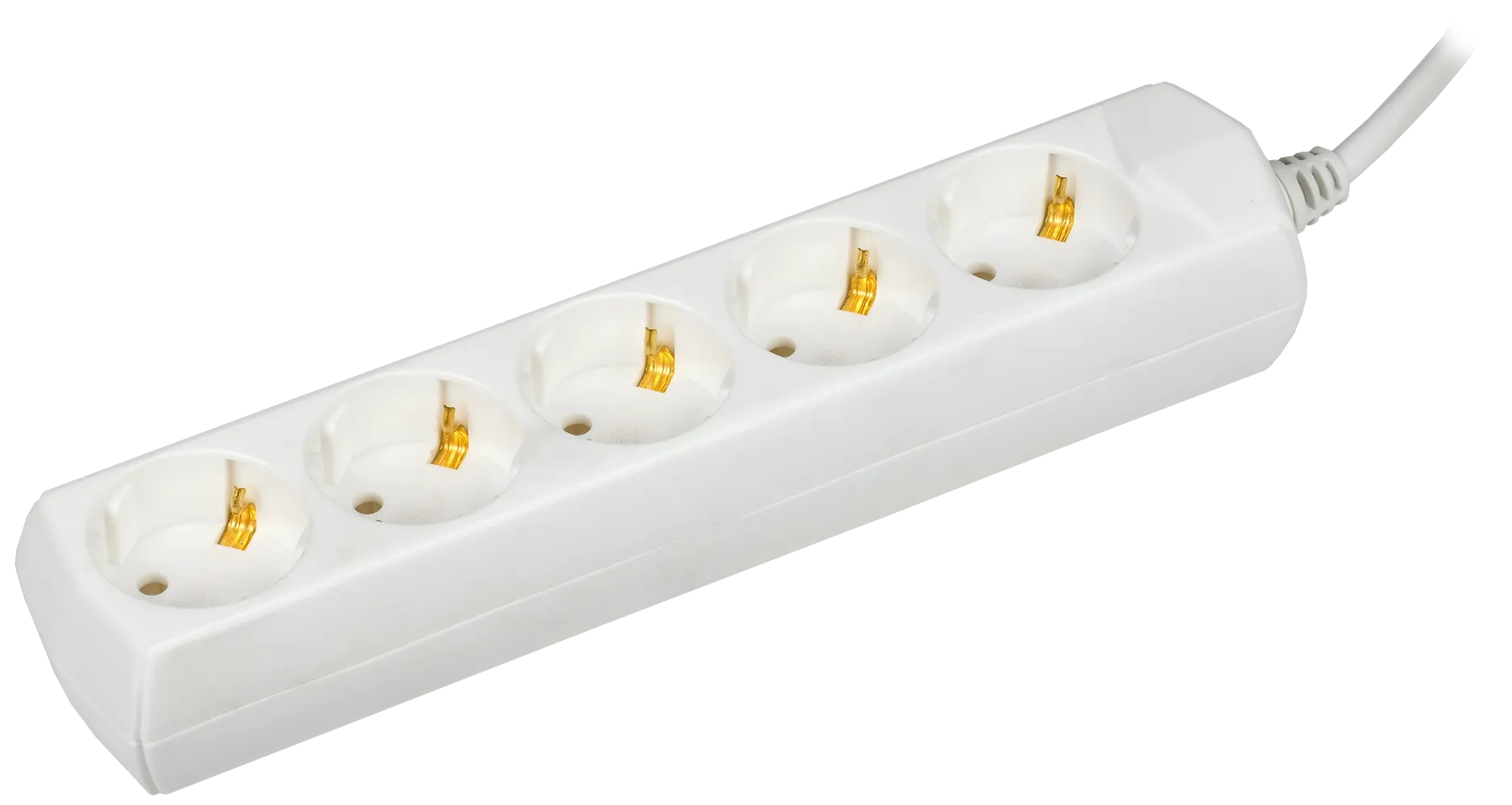 Удлинитель У05 5 мест с заземлением 7м 3х1мм2 10А/250В GENERICA WYP10-10-05-07-Z-G