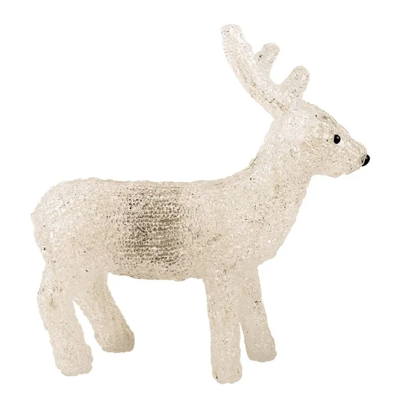 Акриловая светодиодная фигура Оленёнок 30х14х35 см, 4,5 В, 3 батарейки AA (не входят в комплект), 40 светодиодов NEON-NIGHT - Фото 5