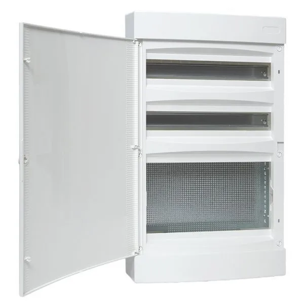 Щит комбинированный "Unix" белая дверь (2х18 (36) модулей + 1 монтажная плата) 4 габарит 651x396x112 IP41 - Фото 3