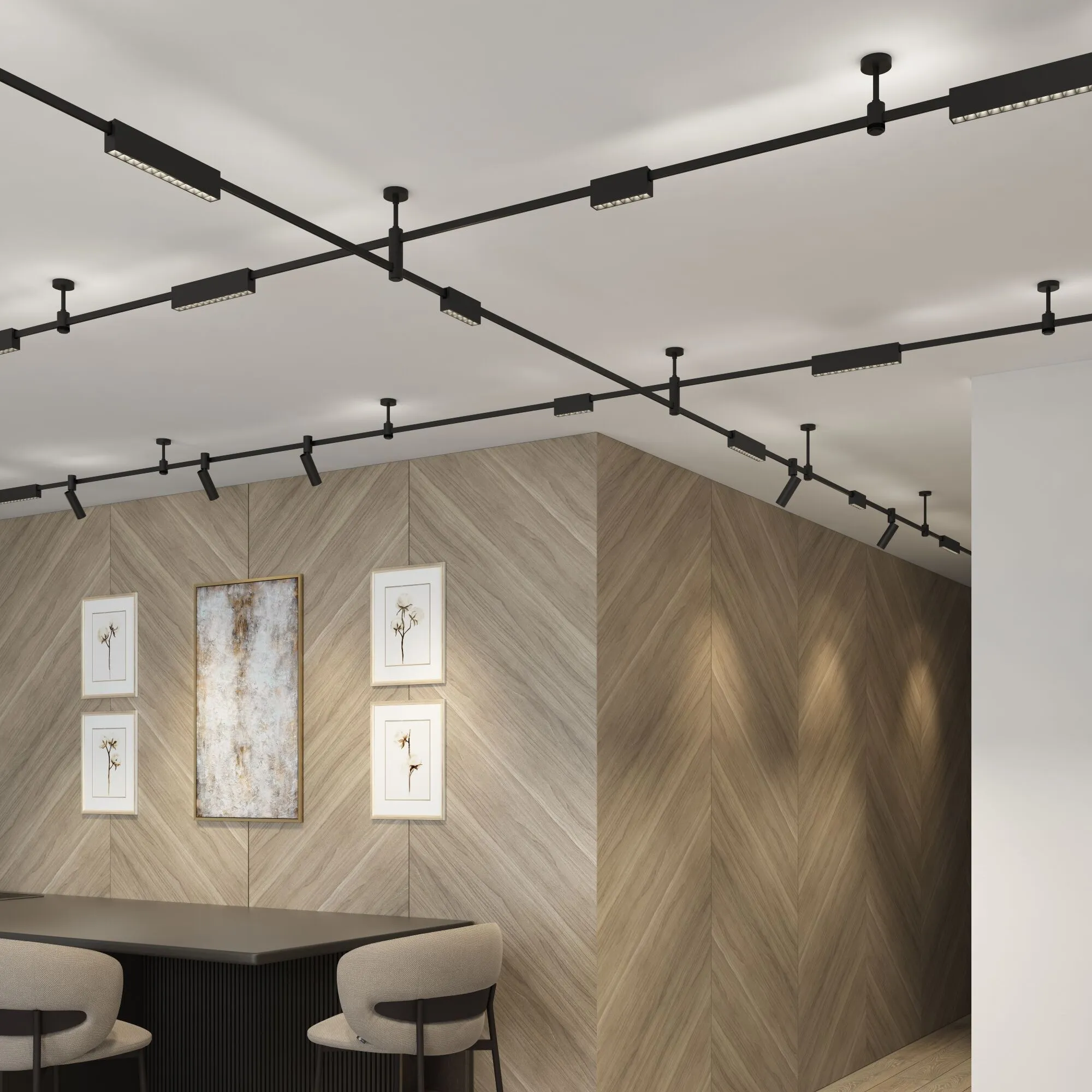 Esthetic Magnetic Трековый светильник 12W 3000K (чёрный) 85121/01 - Фото 12