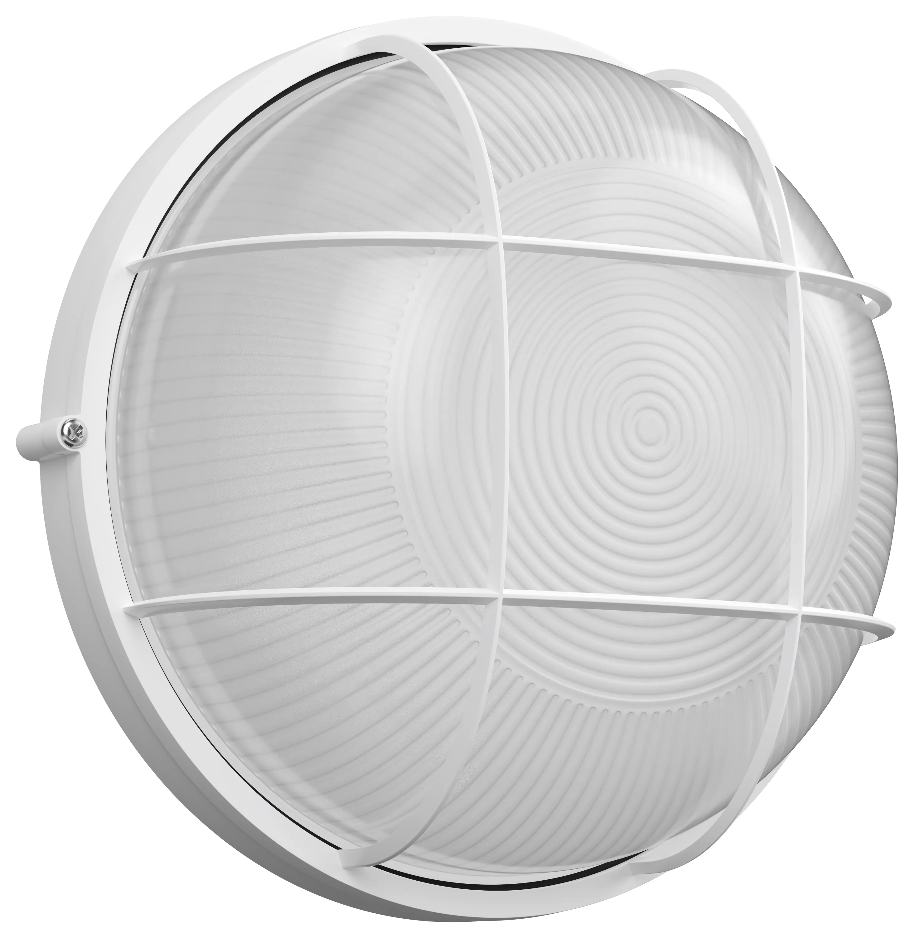 Светильник НПП1102 круг с решеткой 100Вт IP54 белый IEK LNPP0-1102-1-100-K01