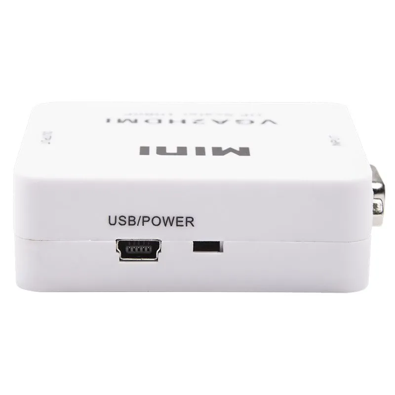 Конвертер VGA + Стерео 3,5мм на HDMI, пластик, белый REXANT - Фото 5