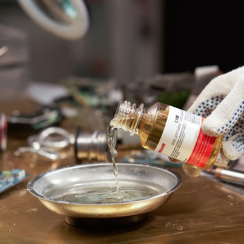 Флюс для пайки, СКФ (спирто-канифольный), 100мл, флакон REXANT - Фото 4