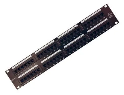 Панель коммутационная 19", 2U, 48 портов, UTP, RJ-45, CAT 5e REXANT 04-0022