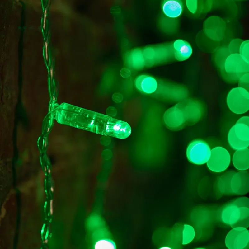 Гирлянда светодиодная Занавес 2х1,5м 360 LED ЗЕЛЕНЫЙ прозрачный ПВХ IP65 постоянное свечение 230В блок в комплекте NEON-NIGHT - Фото 2