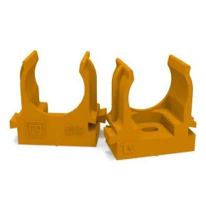 Крепеж-клипса для труб для монтажного пистолета оранжевая d20 мм (100шт/900шт уп/кор) Промрукав PR13.0152