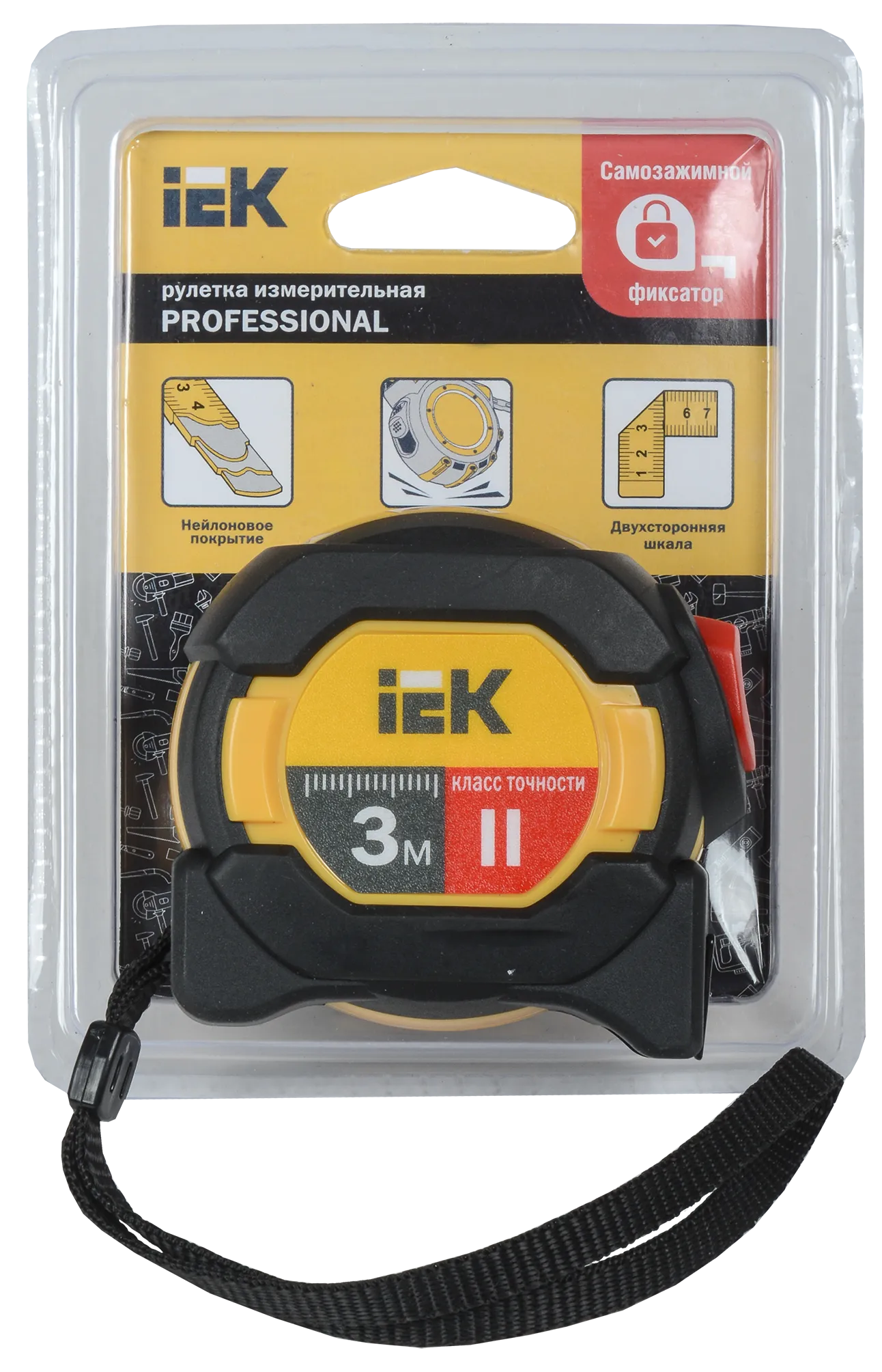 Рулетка измерительная PROFESSIONAL 3м IEK - Фото 3
