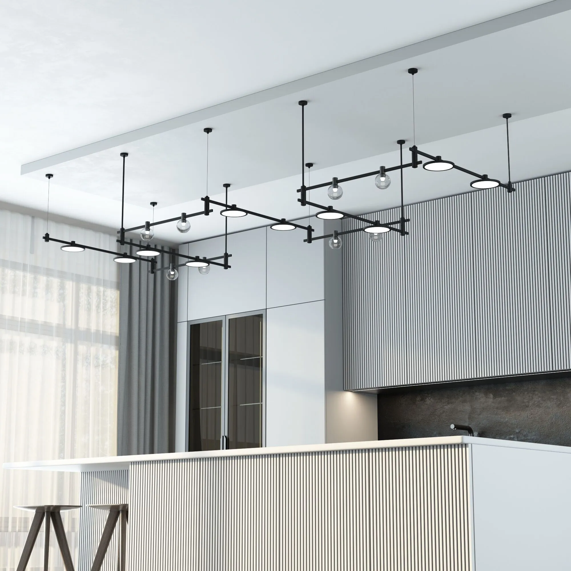 Esthetic Magnetic Подвесной комплект с вводом питания (тросовый) 85154/00 - Фото 3