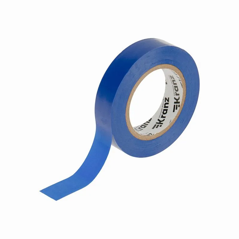 Изолента ПВХ 0,13х15мм, 20м, синяя KRANZ - Фото 3