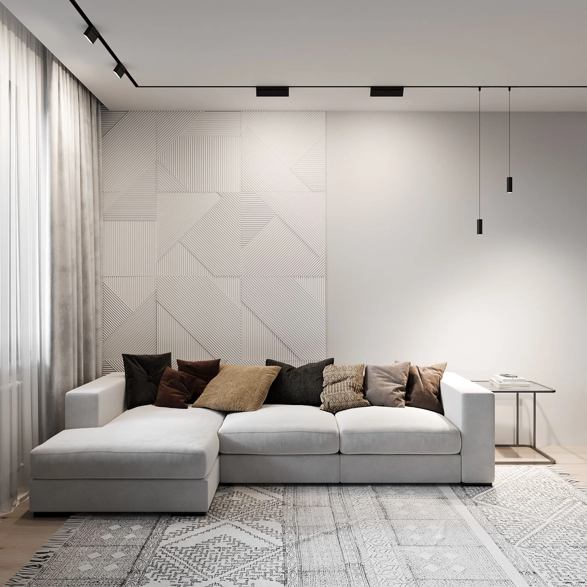 Slim Magnetic Трековый подвесной светодиодный светильник 15W 4200K Amend (чёрный) 85520/01 Elektrost - Фото 3