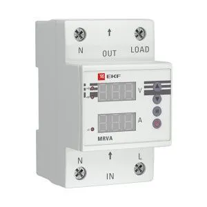 Реле напряжения и тока с дисп. MRVA 50A EKF MRVA-50A