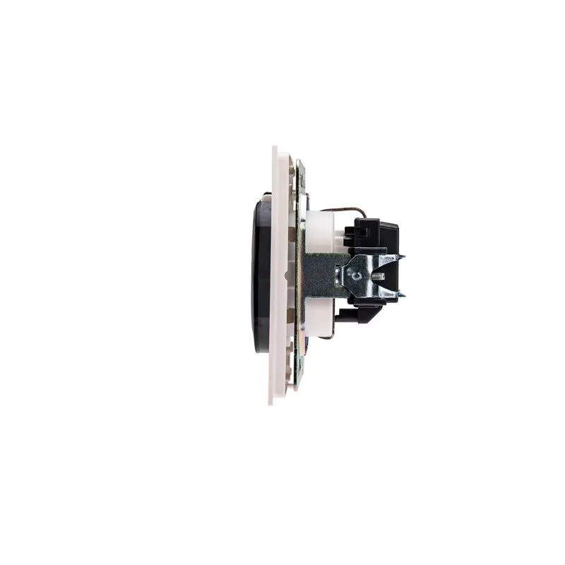 Розетка STRONG 1-ая с/з с/у, со шторками и крышкой 16А жемчуг KRANZ - Фото 3