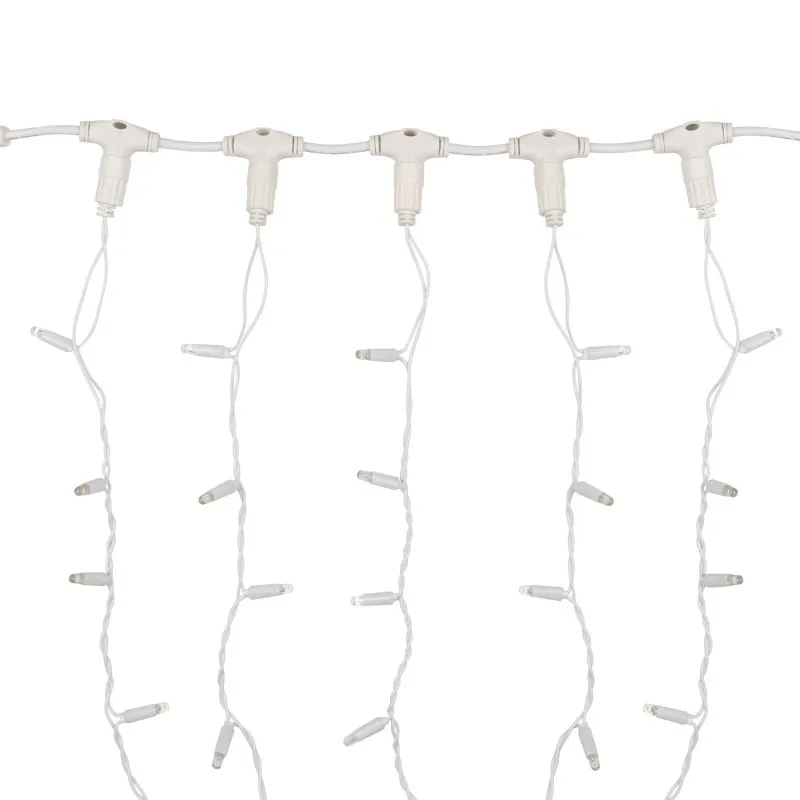 Гирлянда Светодиодный Дождь 2х1,5м, постоянное свечение, белый провод, 230 В, диоды КРАСНЫЕ - Фото 2