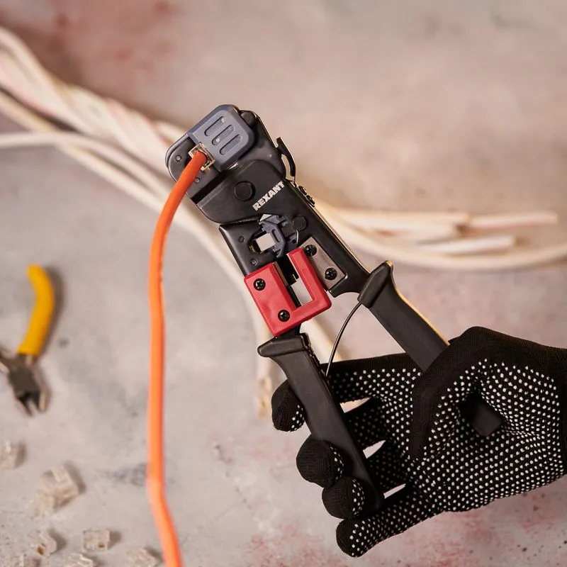 Кримпер HT-376E для обжима 8P8C, 6P6C, 6P4C, 6P2C REXANT - Фото 2