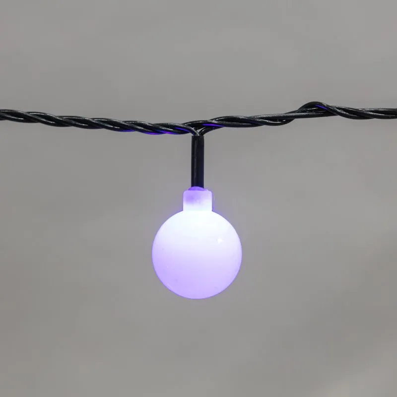 Гирлянда Шарики Ø25 мм, 5 м, темно-зеленый ПВХ, 25 диодов, цвет RGB - Фото 3