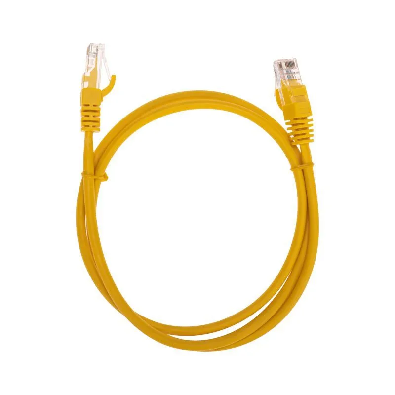 Патч-корд U/UTP, CAT 5e, RJ45-RJ45, 26AWG, LSZH, желтый, 1м REXANT 02-0105-1