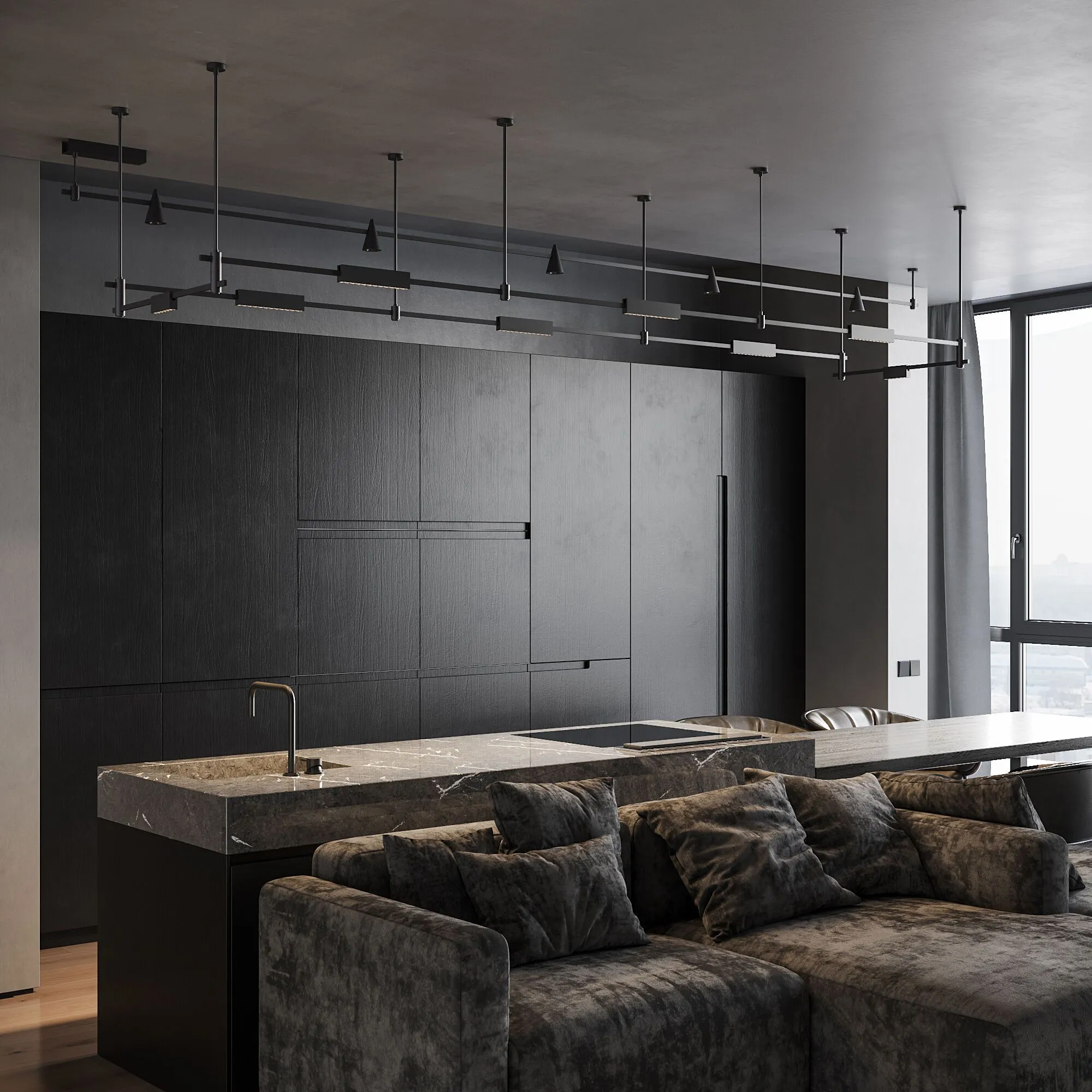 Esthetic Magnetic Трековый светильник 6W 3000K (чёрный) 85120/01 - Фото 5