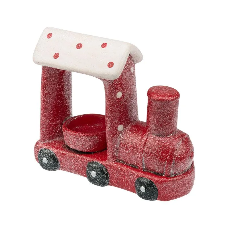 Керамический подсвечник Паровоз 17,1х7,1х14,7 см - Фото 5